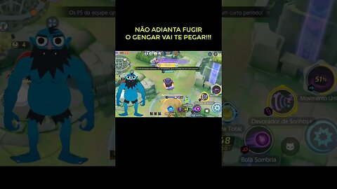 NÃO ADIANTA FUGIR DO GENGAR MALVADÃO 🤣🤣POKÉMON UNITE #shorts #burucharizard #pokemonunite