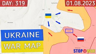Ukraine war map 08 Jan 2023 - 319 day invasion | Military summary latest news today
