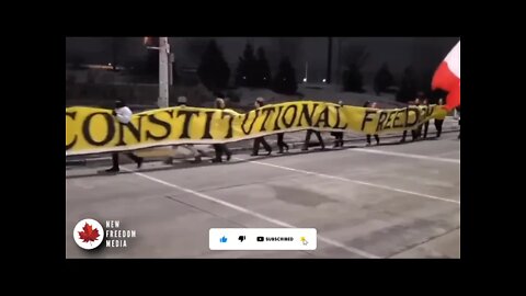 🚨Update🚨 Ambassador Bridge Freedom Fighters Remain After Midnight