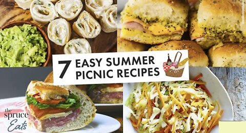 7 Easy Picnic Food Ideas For Your Next Summer Picnic! 🍉 🌈 The Spruce Eats #PicnicIdeas