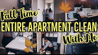 *NEW* EXTREME FALL TIME ENTIRE APARTMENT CLEAN WITH ME | EXTREME CLEANING MOTIVATION | ez tingz