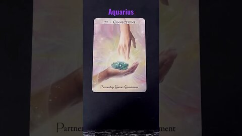 ♒️ Aquarius: 29: Connections