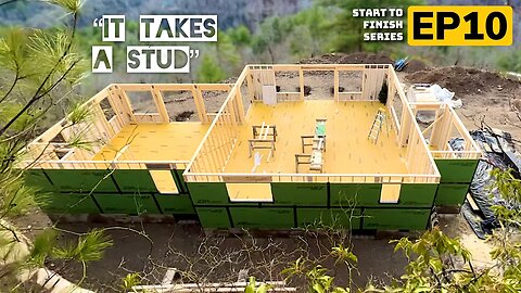 Wall Construction and Sheathing | Building A Mountain Cabin EP10