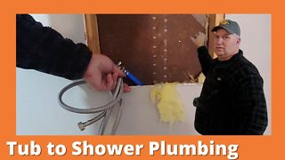 Tub To Shower Conversion - Plumbing