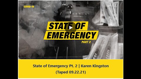 JoniTableTalk State of Emergency Karen Kingston Part 2 Interview 092221