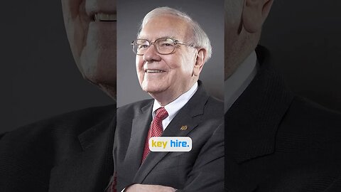 Do you hire for Integrity? Buffett does 👀 #warrenbuffett #hiring #americandream