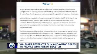 Walmart to raise minimum age to purchase a firearm