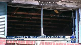 5 people hurt in early-morning apartment fire in Aurora