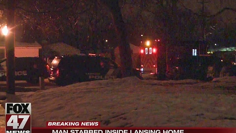 Man stabbed inside Lansing home