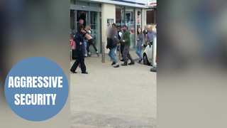 13-year-old boy being dragged inside Tesco by security staff