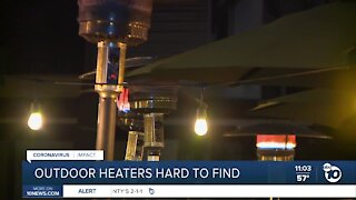 Outdoor heaters hard to find
