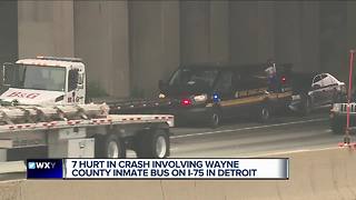 Prisoner transport van rear-ended on I-75