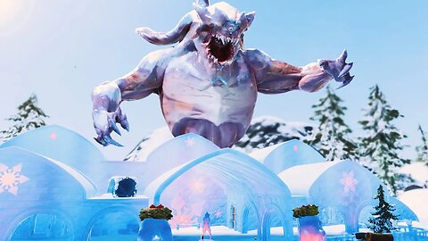 *NEW* GIANT "FROZEN MONSTER" REVEALED! CHAPTER 2 MAP CHANGES /LIVE EVENT (FORTNITE CHRISTMAS UPDATE)