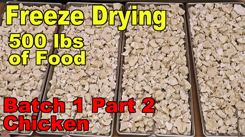 Freeze Drying Your First 500 lbs of Food - Batch 1 part 2 - Chicken