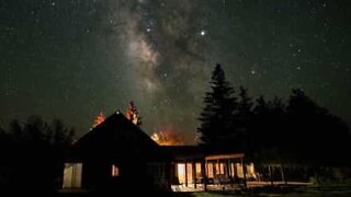 Timelapse capta chuva de meteoros impressionante!