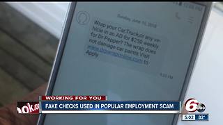 Man is out nearly $1,600 after fake check scam