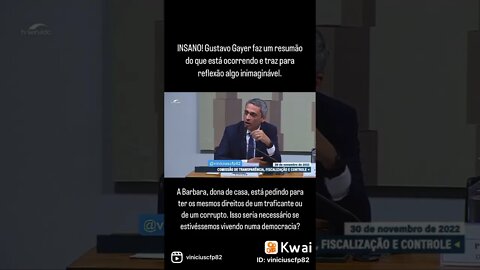 Gustavo Gayer faz um resumão do que está ocorrendo e traz para reflexão algo inimaginável