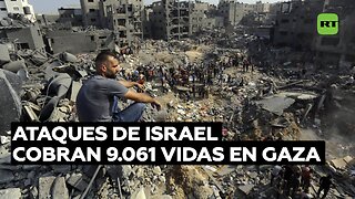 Más de 9.000 muertos en la Franja de Gaza desde la última escalada del conflicto