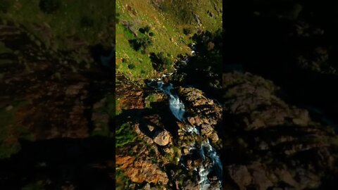 Waterfall dive 🥹 Beautiful Cinematic FPV | GoPro Hero 10 #shorts #fpv #travel #drone #nature #crazy