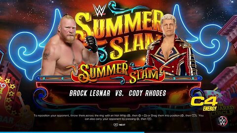 WWE Summerslam 2023 Cody Rhodes vs Brock Lesnar