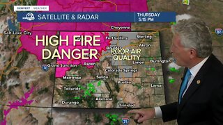 Hot and dry conditions persist across Colorado, fire danger is high