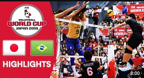 Japan vs Brazil | men's Volleyball match highlights | men's Volleyball world chup