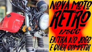 Nova MOTO RETRÔ CLÁSSICA 125cc entra no JOGO, e QUER COMPETIR