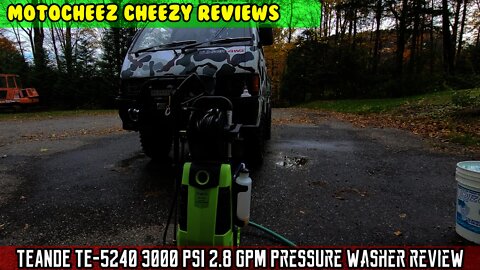 TEANDE TE-5240 3000 PSI 2.8 GPM Pressure washer review. Pressure hose real replaceable tips