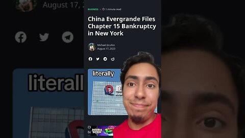 Evergrande Files For Bankruptcy After Micheal Burry Shorts #realestate #marketcrash