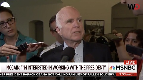 John McCain Temper On Display When Reporter Calls Him Out For Not Working With Trump