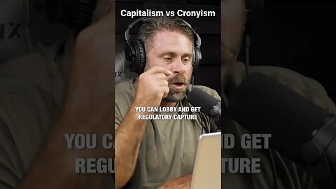 Capitalism vs Cronyism. Know the difference.