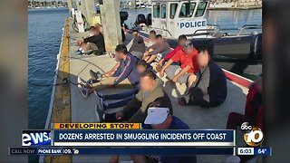 Dozens arrested in smuggling incidents of San Diego's coast