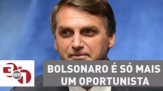 Bolsonaro é só mais um oportunista, afirma Carlos Andreazza