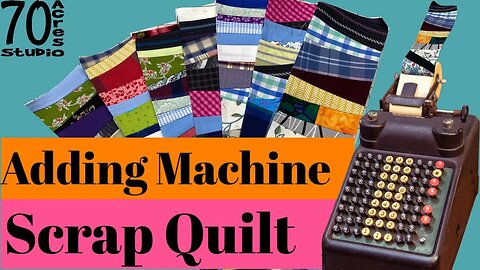 Adding Machine Tapes into Quilts! Thrifting. Scrap Quilting!