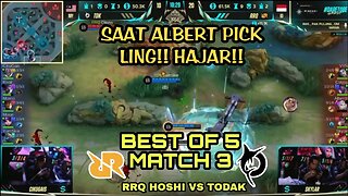 TODAK NGASIH LING KE RRQ ALBERT⁉️INI BENCANA‼️RRQ VS TODAK M4 - MOBILE LEGENDS BANG-BANG M4