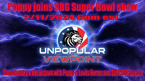 Poppy joins Lewis with SBG for his Super Bowl Show with SURPRISE guests