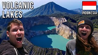 MYTHICAL COLOR CHANGING LAKES | Kelimutu Volcano | Flores, Indonesia