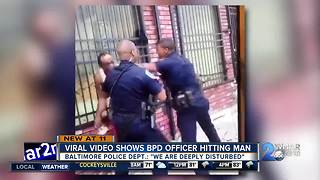 Community reacts to viral video involving two Baltimore police officers