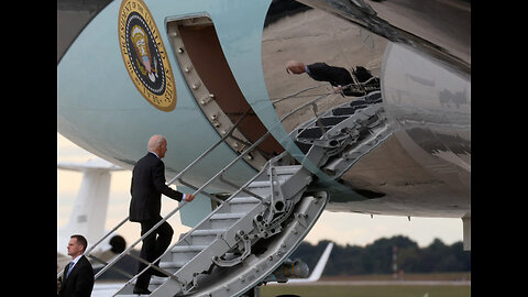 Biden Struggles And Stumbles, Loses To Air Force One Steps Again