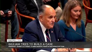 Rudy Giuliani appears in front of Michigan House Oversight Committee