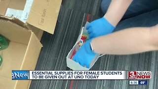 Essential supplies for female student given out at UNO