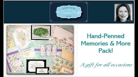 Hand-Penned Memories & More Card Pack! "An All-Occassion Gift"