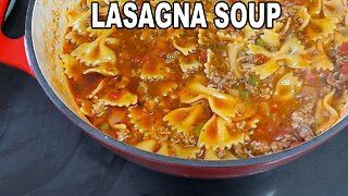 All In One Pot LASAGNA SOUP