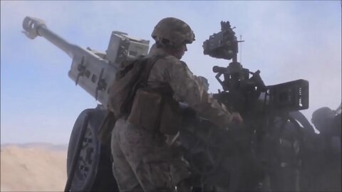 Marines Fire the M777 A2 155mm Howitzer - SLTE 1-22