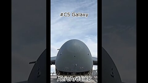 Funny Huge C5 Galaxy Nose Closing #Aviation #Fly #AeroArduino