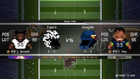 L:1-4 Cincinnati Tigers (0-0) @ Seattle Seagulls (0-0) - Legend Bowl - Intros / Coin Toss