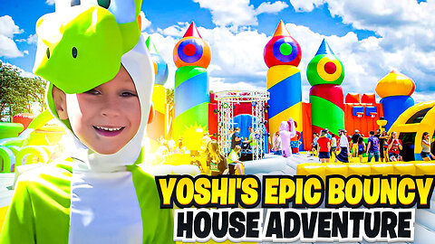 Yoshi Gabriel's Epic Bouncy House Adventure. Join Yoshi as He Enters a Super Mario Bouncy Castle!