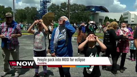 People pack into MOSI for solar eclipse