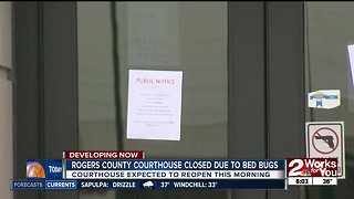 Rogers County Courthouse closed due to bed bugs