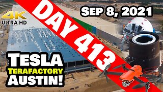 Tesla Gigafactory Austin 4K Day 413 - 9/8/21 -Tesla Terafactory TX - GIGA TEXAS & BORING CO UPDATE!